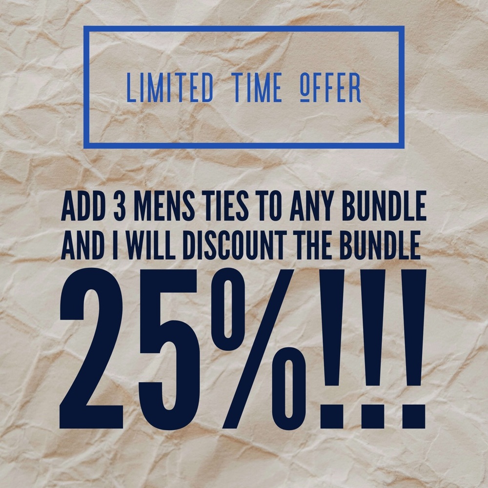 DEAL ON TIES!!